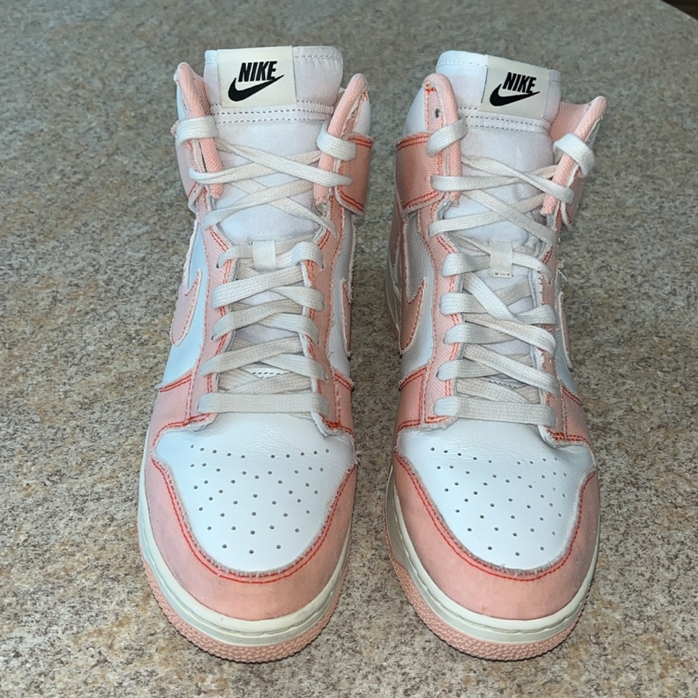 Nike Women's Dunk High 1985 - White and Pink Size 10 - Picture 4 of 10
